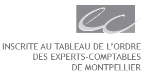 Inscrite au tableau de l'ordre des experts comptables de Montpellier